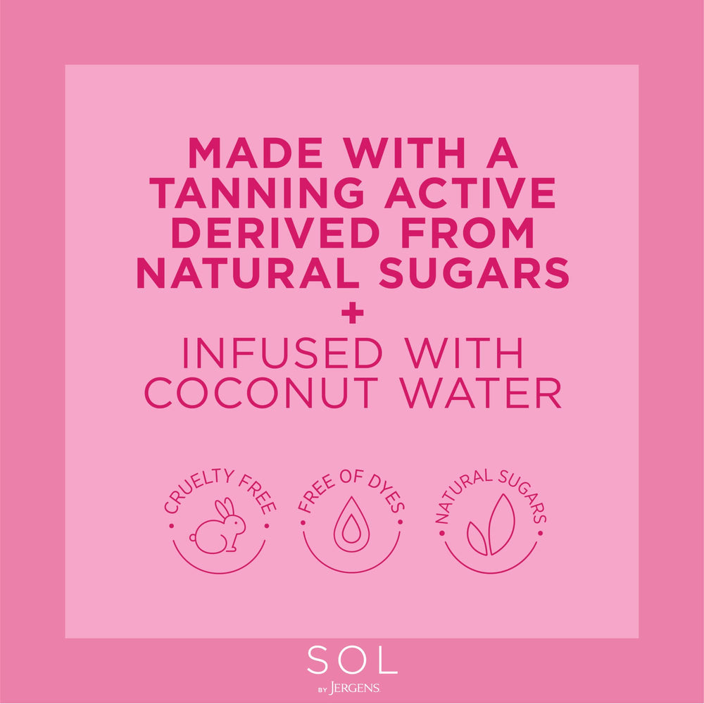 SOL by Jergens Deep Water Mousse even-coverage delivers uniform color
