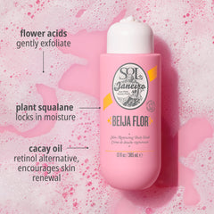 Sol de Janeiro Beija Flor Body Wash closeup of gel reveals smooth consistency.