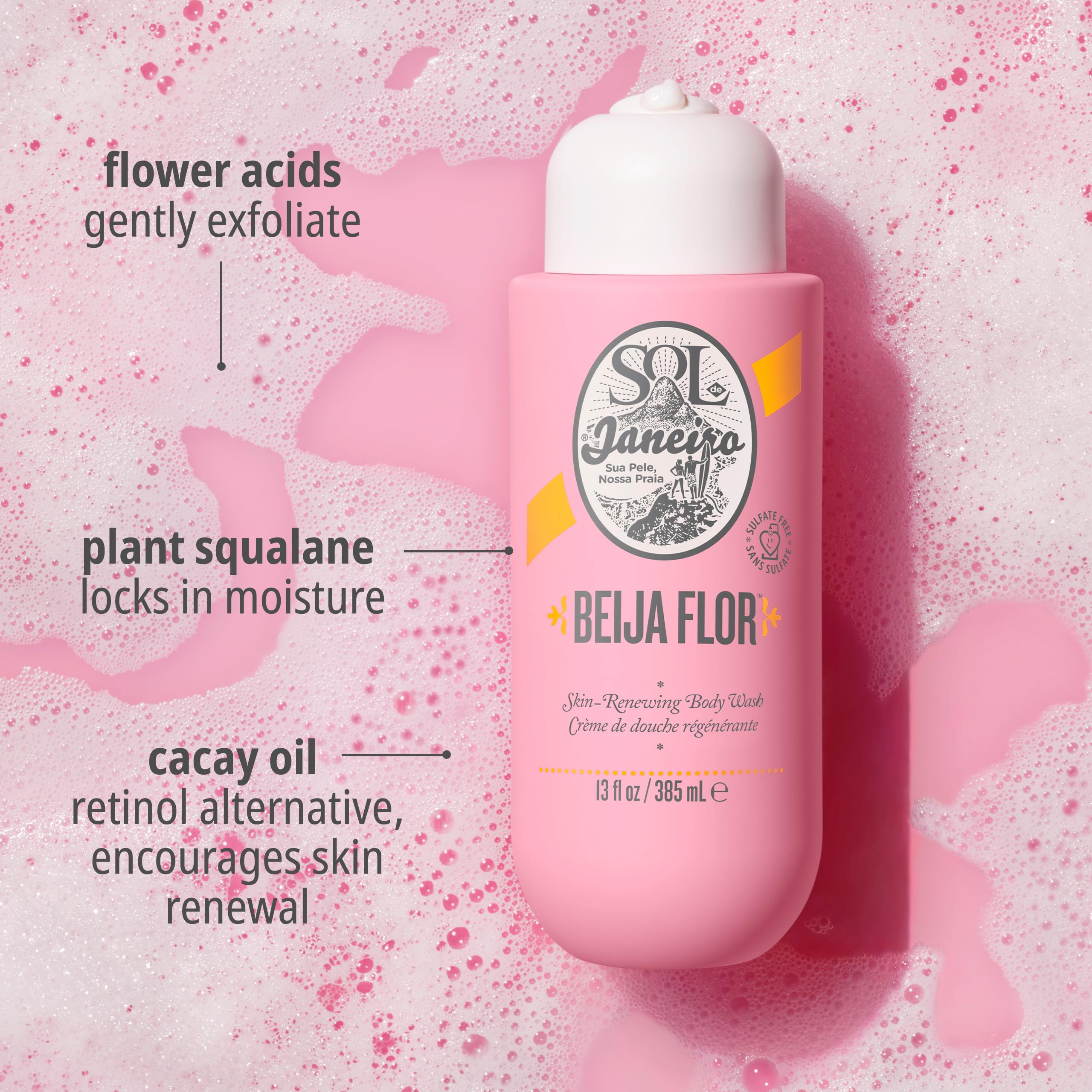Sol de Janeiro Beija Flor fragrance Cheirosa 68 mood-enhancing scent during showers