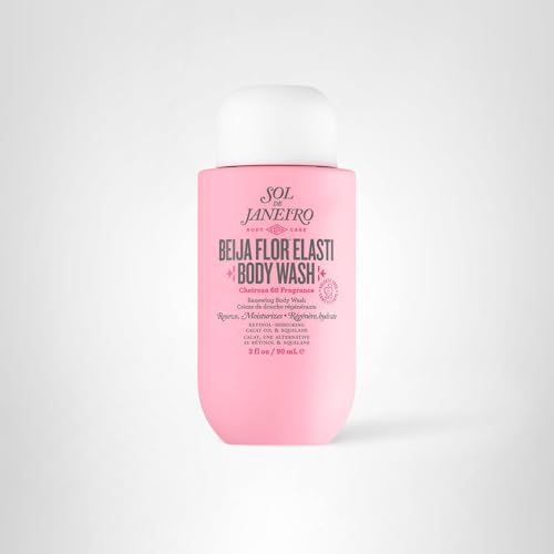 Sol de Janeiro Beija Flor Body Wash ingredients graphic highlights nourishing components.