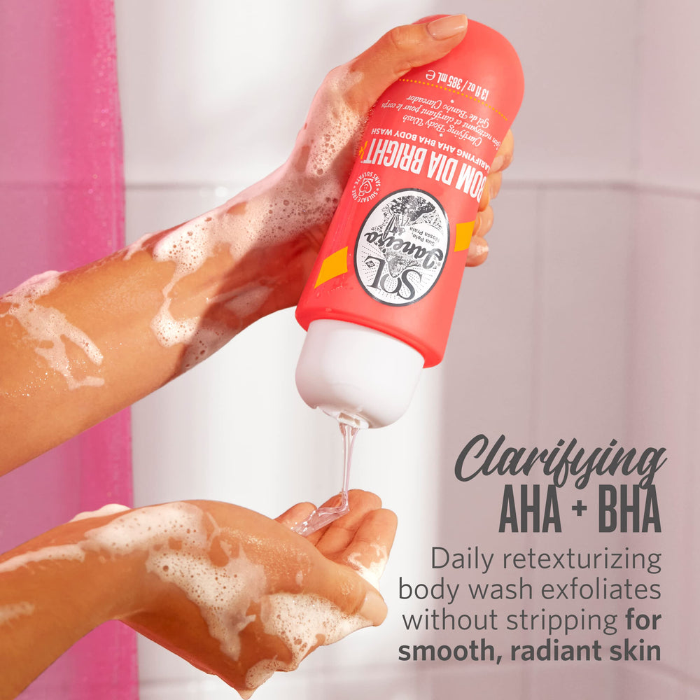 Sol de Janeiro fruit AHA closeup signals refreshed texture and gentle exfoliation.