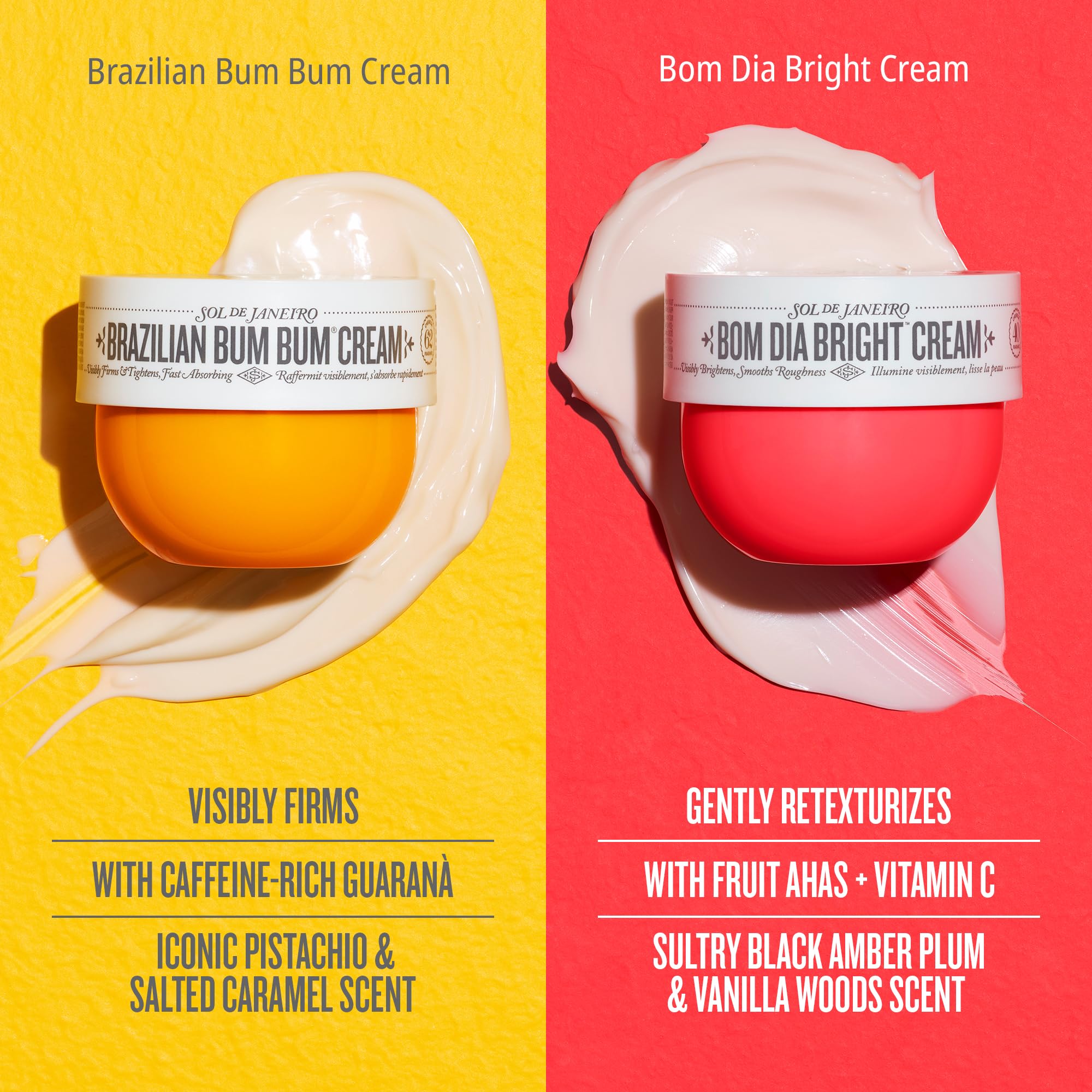 Sol de Janeiro Bom Dia Bright Cream 25ml travel size for smoother, even skin.