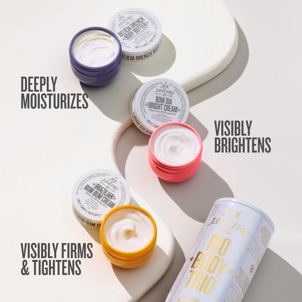 Sol de Janeiro Brazilian Bum Bum Cream mini vanilla — compact, firming-skin feel on the go.