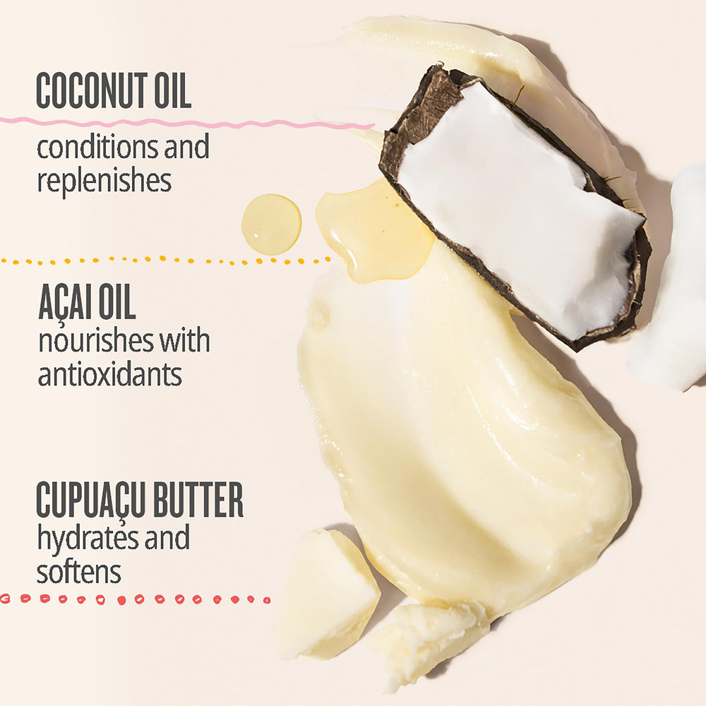 Sol de Janeiro lip butter softening closeup shows smooth, supple lips.