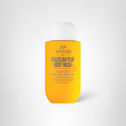 Sol de Janeiro Brazilian Play Shower Cream Gel bath-ritual setup suggests spa-like routine.