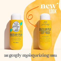Sol de Janeiro Brazilian Play Shower Cream Gel foamy lather delivers gentle cleansing.