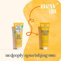 Sol de Janeiro Brazilian Touch Hand Cream pump dispensing shows easy, fast-absorption application.