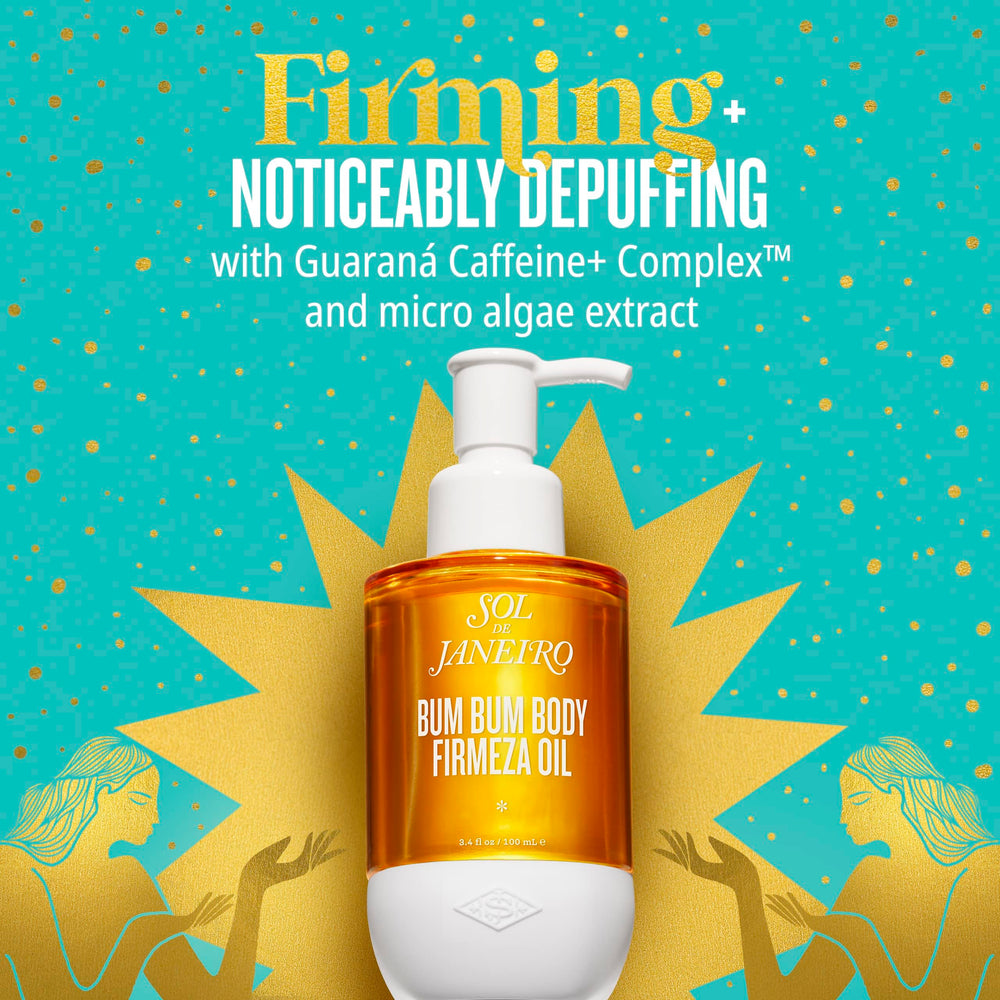 Sol de Janeiro Bum Bum Body Oil—gentle shimmer and hydration for radiant skin.