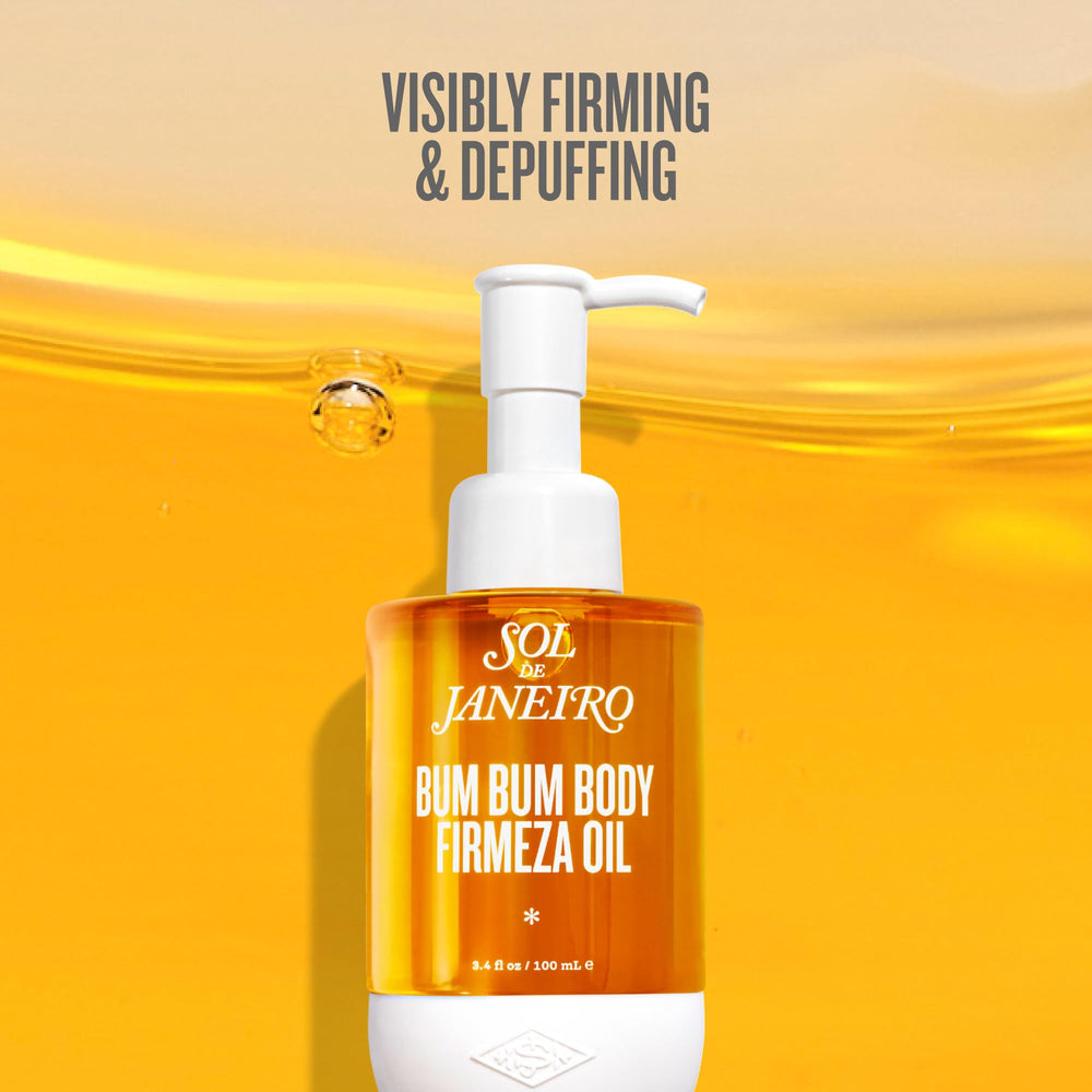 Sol de Janeiro Bum Bum Firmeza Body Oil pump-dispense enables easy, quick-absorption application.