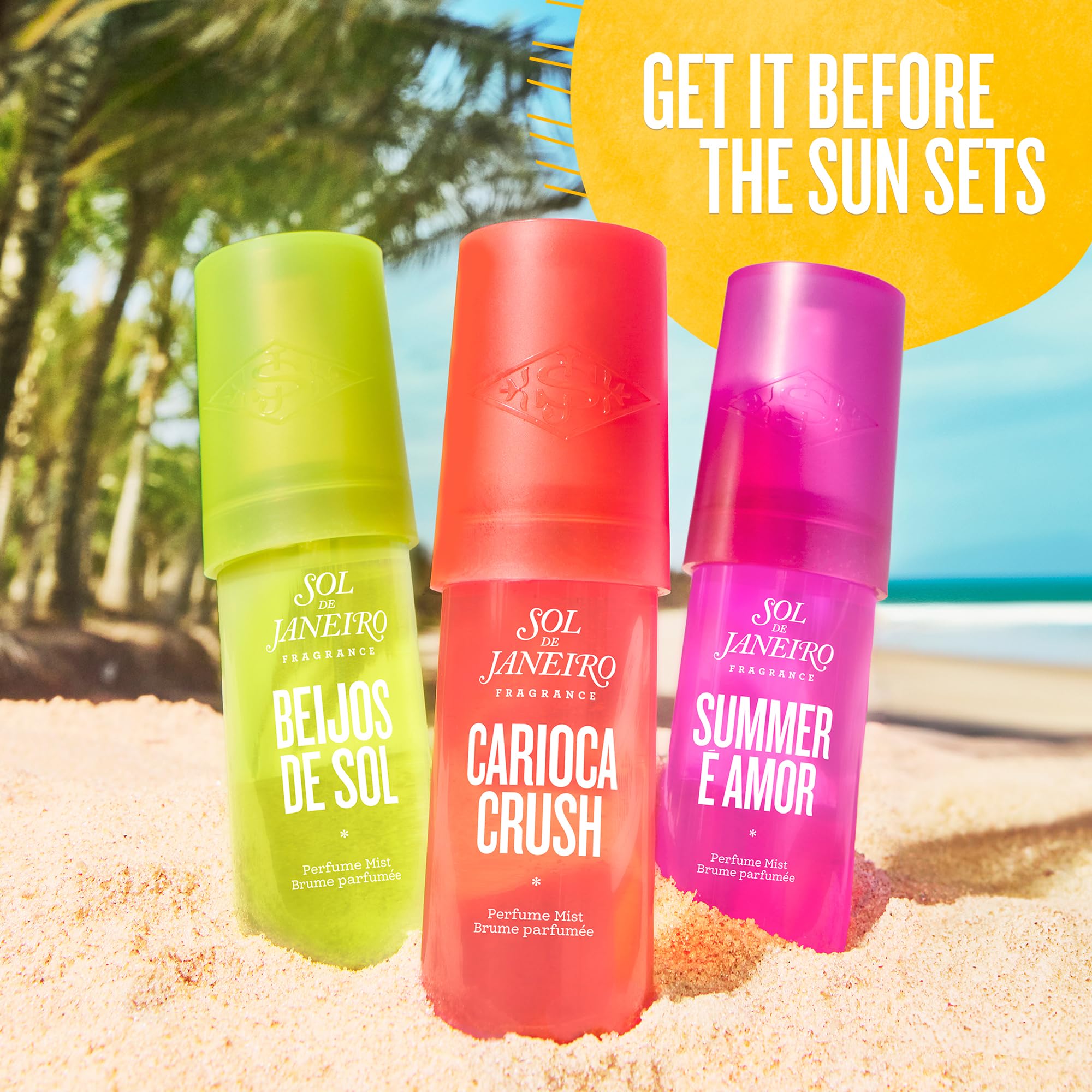 Sol de Janeiro Carioca Crush mist on skin after shower for lasting tropical vibe