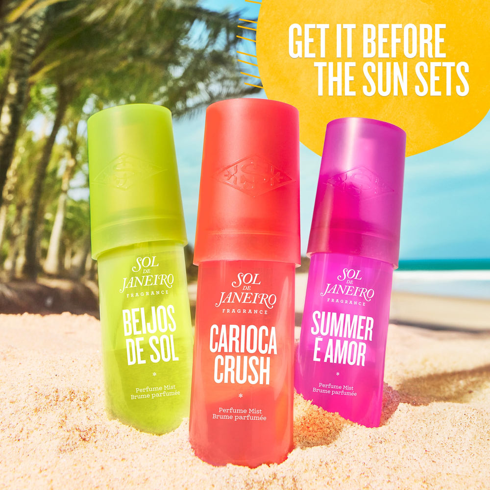 Sol de Janeiro Carioca Crush mist on skin after shower for lasting tropical vibe