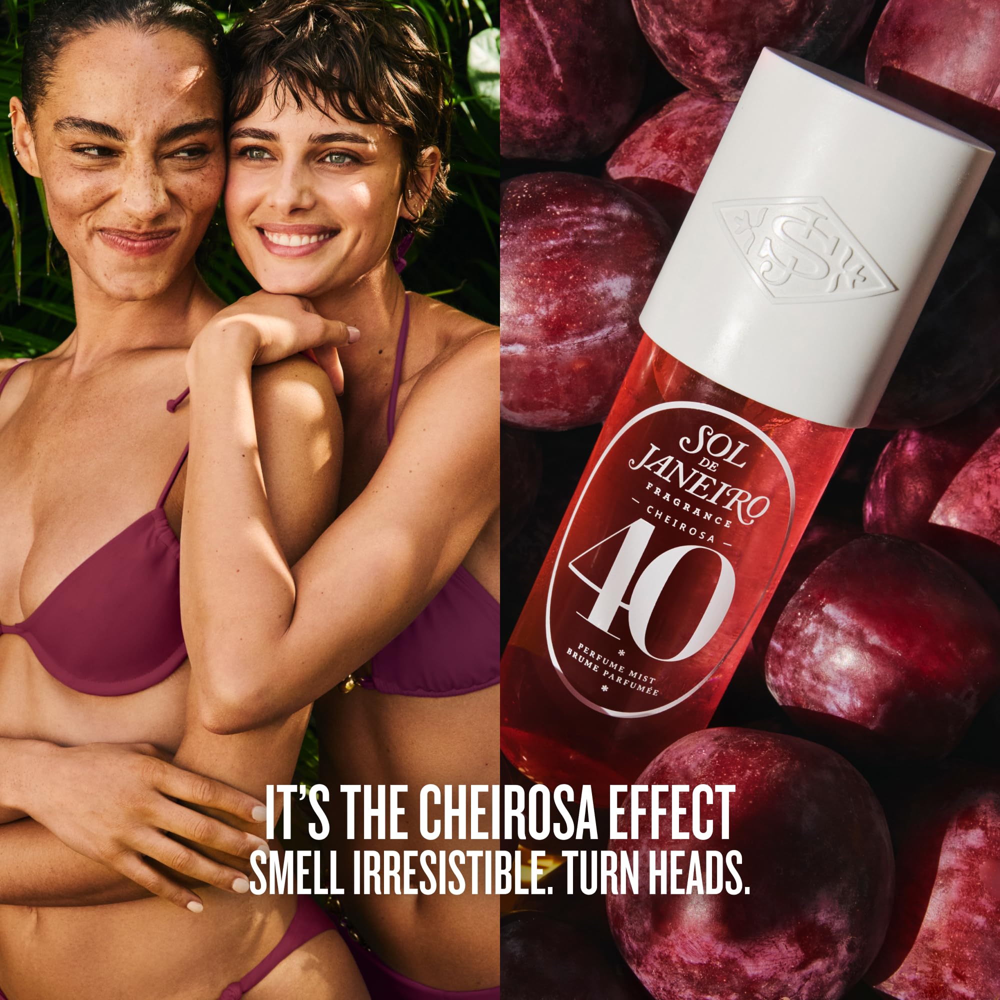 Sol de Janeiro Cheirosa 40 spray-cap detail highlights easy mist application.