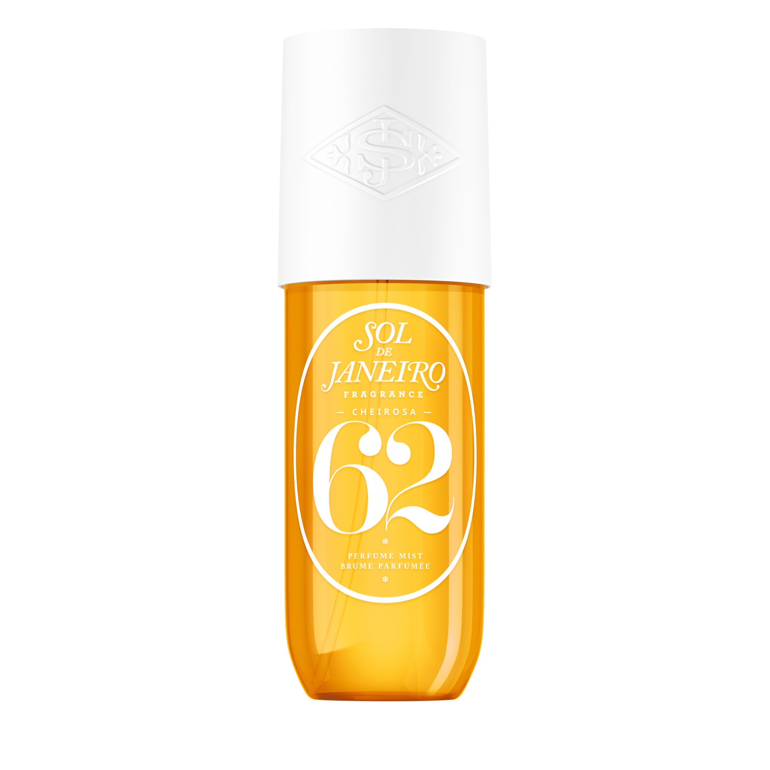 Sol de Janeiro Cheirosa 62 bottle front — bright gourmand aroma ready for daily wear