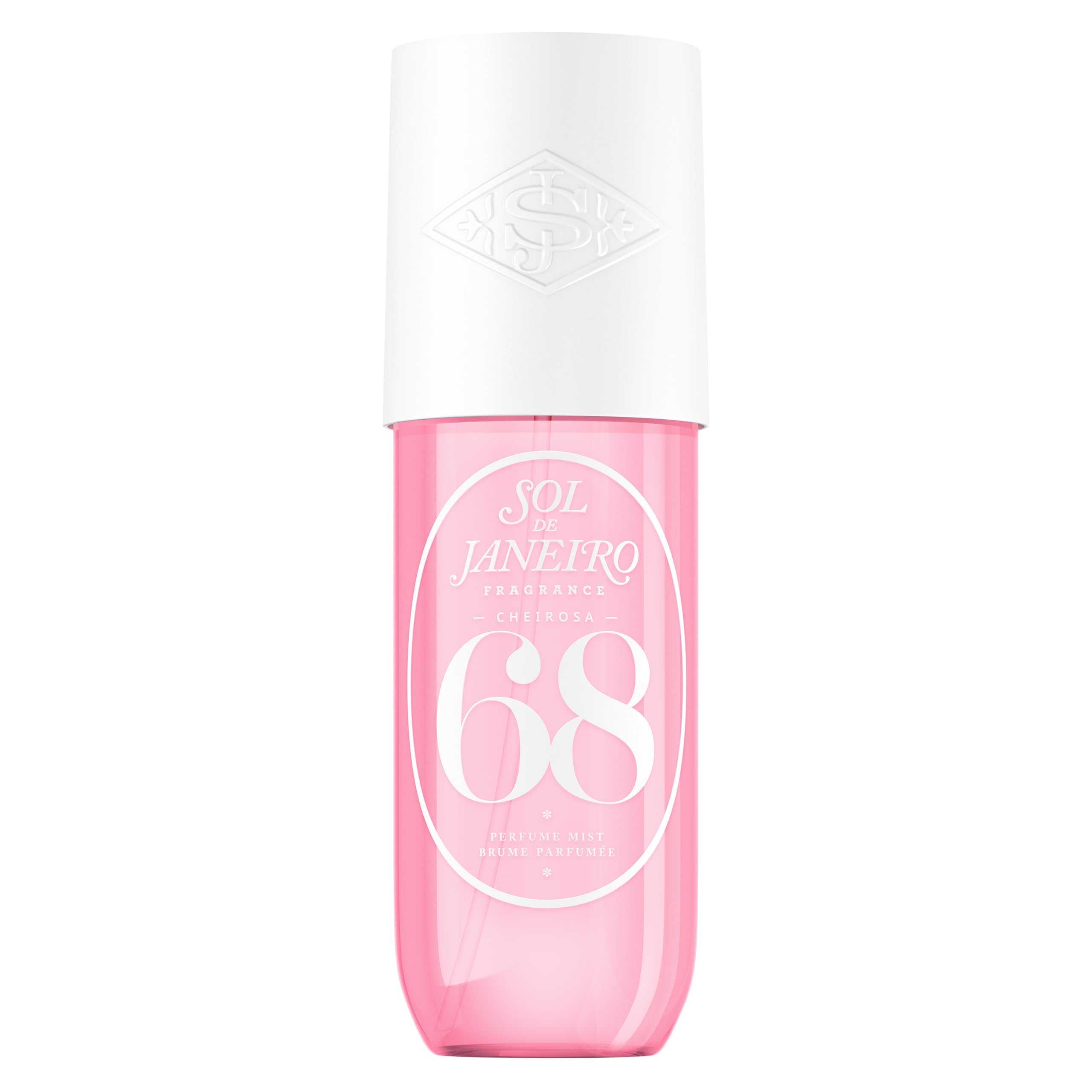 Sol de Janeiro Cheirosa 68 bottle front for vibrant fruity fragrance boost