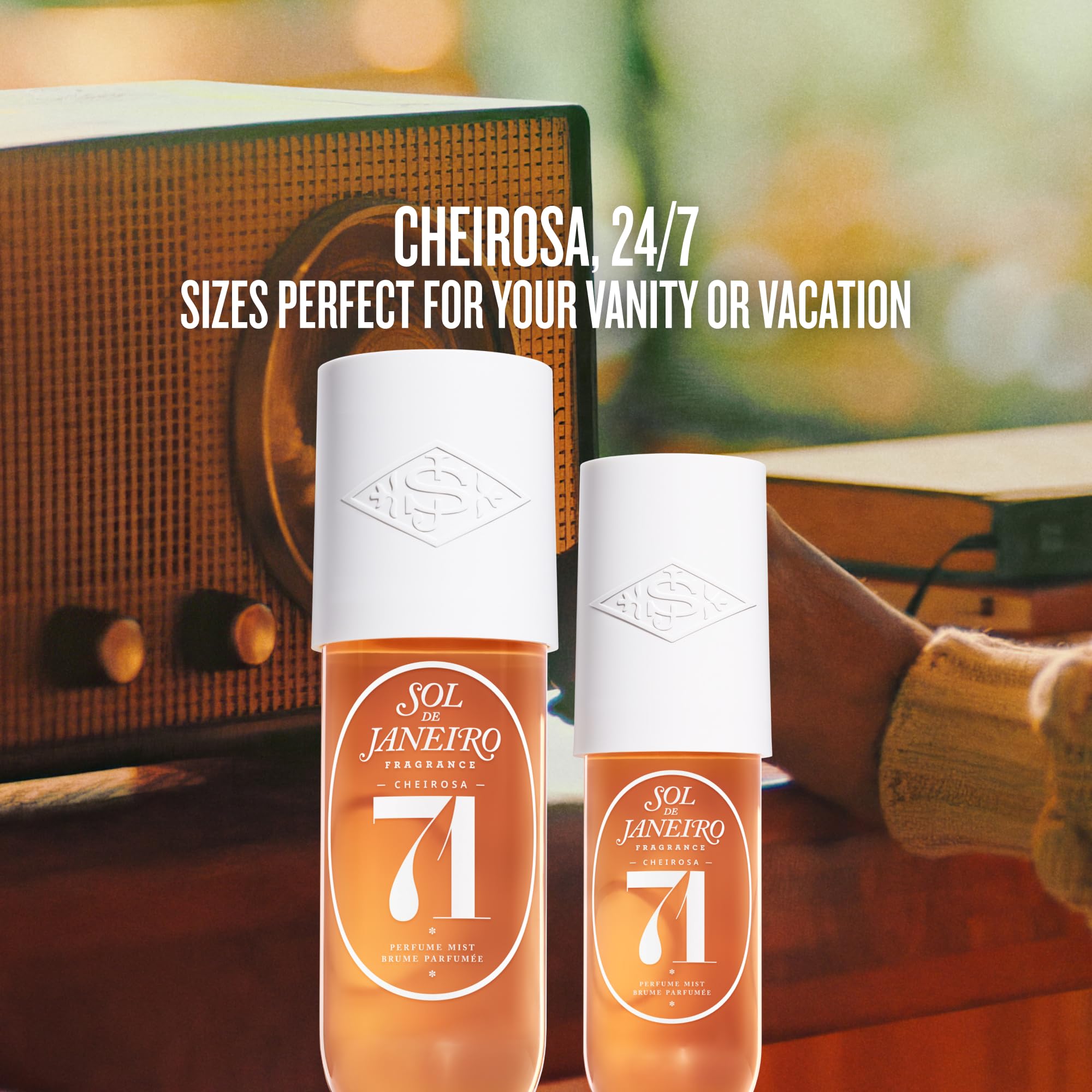 Sol de Janeiro Cheirosa 71 tonka bean close-up emphasizes amber gourmand warmth