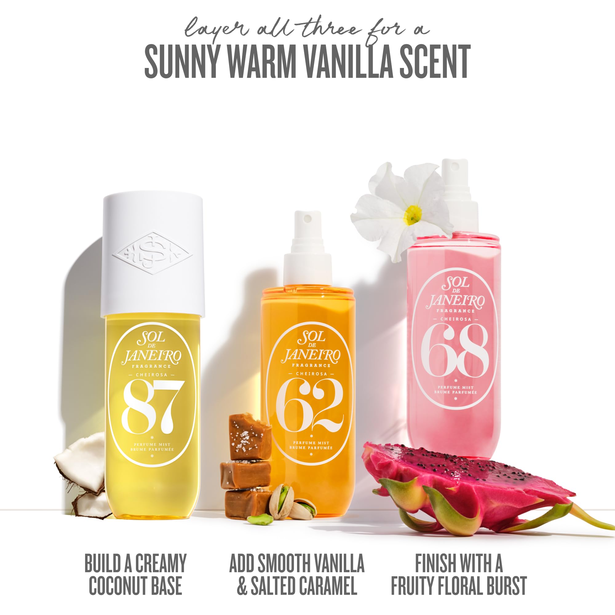 Sol de Janeiro Cheirosa 87 spray on hair and body for summer vibes.