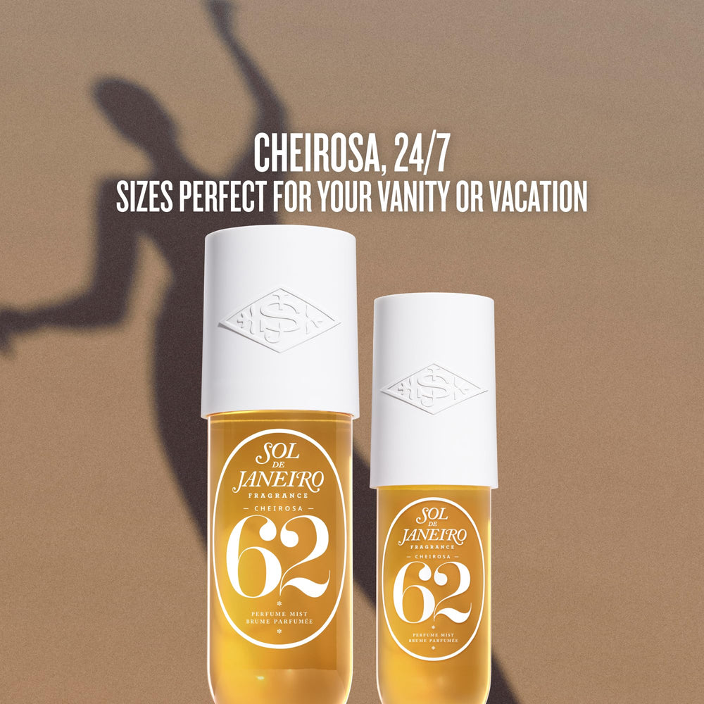Sol de Janeiro Cheirosa mist travel bottle ideal for on-the-go refresh.