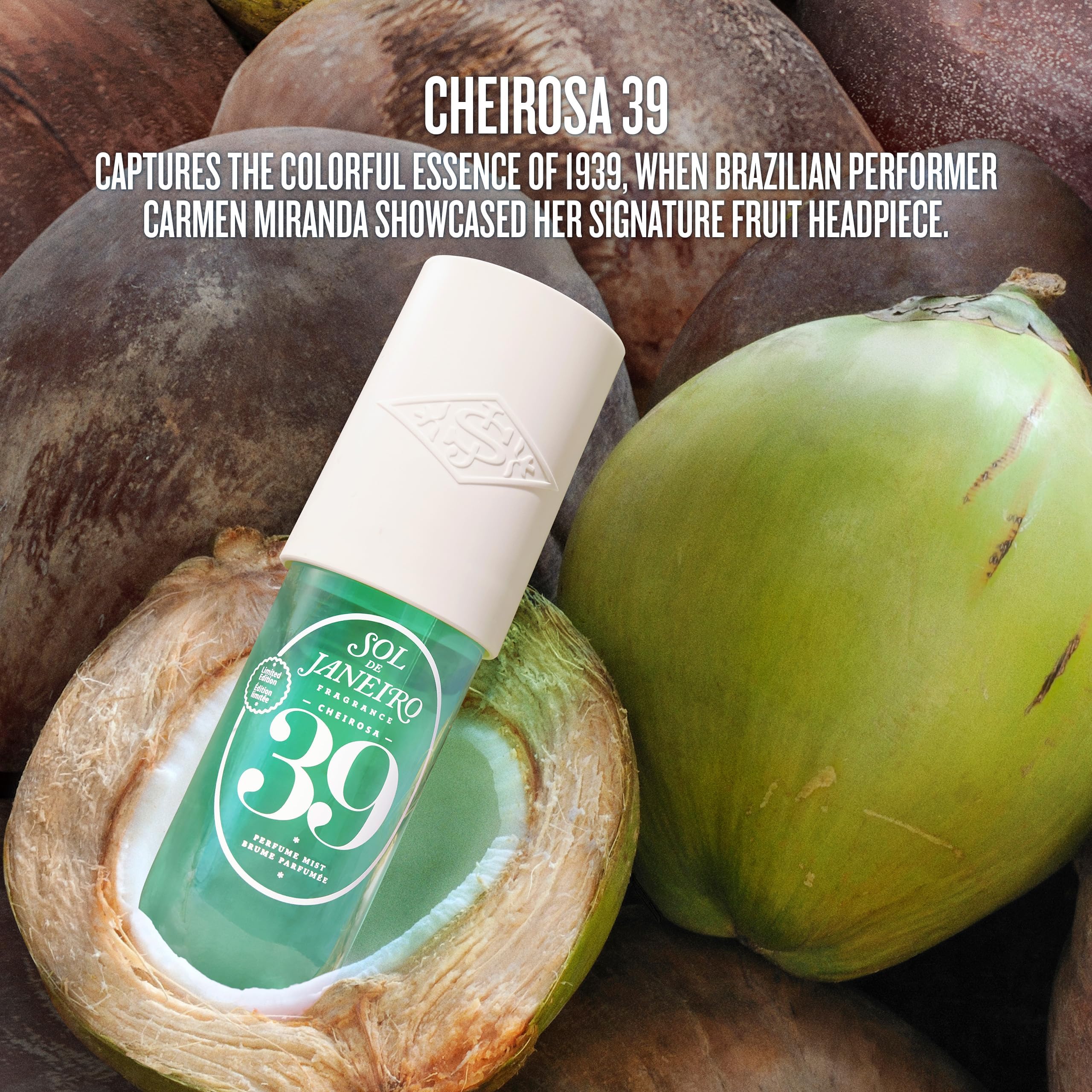 Sol de Janeiro Cheirosa 39 mist on hair and skin for lightweight refreshment.