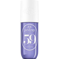 Sol de Janeiro Cheirosa59 fragrance mist bottle showcasing premium packaging and long-lasting scent potential