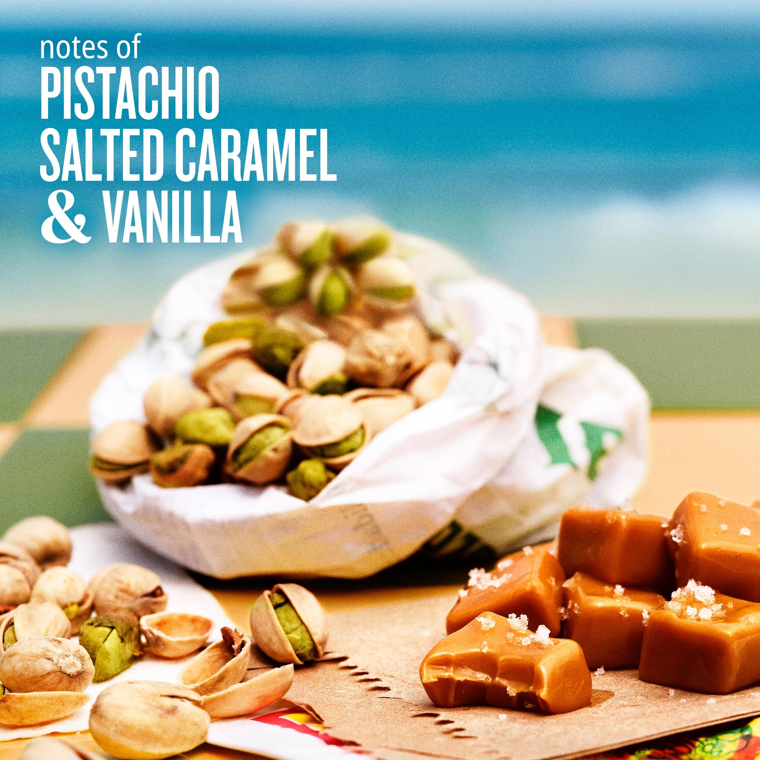 Sol de Janeiro Cheirosa 62 vanilla pistachio note delivers creamy gourmand aroma.