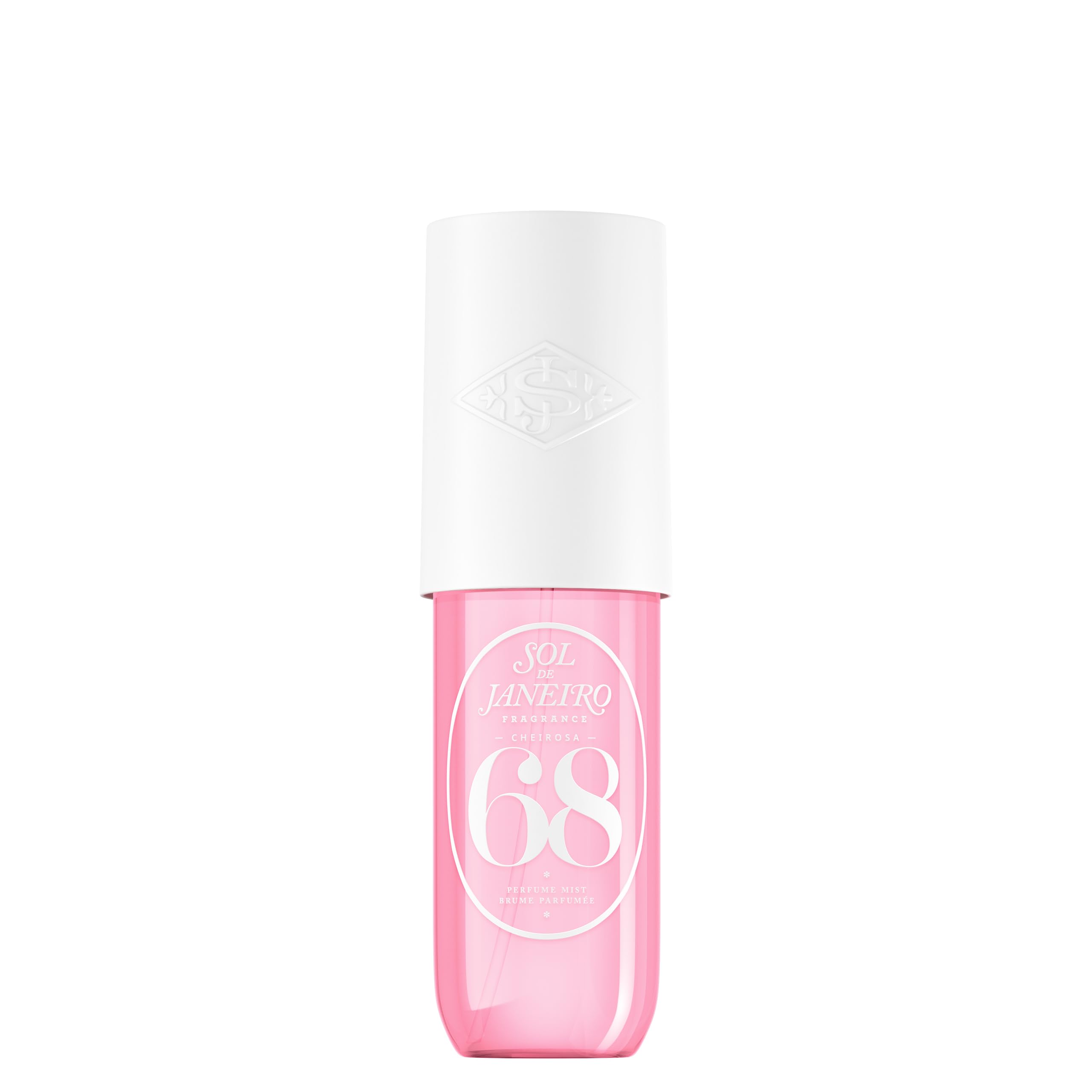 Sol de Janeiro Cheirosa 68 mist bottle front view for quick refresh.