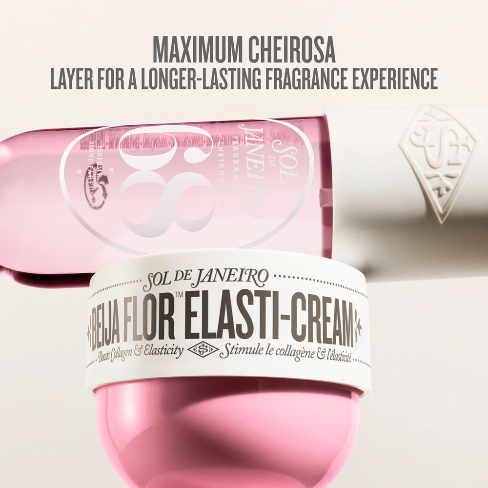 Sol de Janeiro Cheirosa 68 mist notes pink dragonfruit inspire fruity mood.