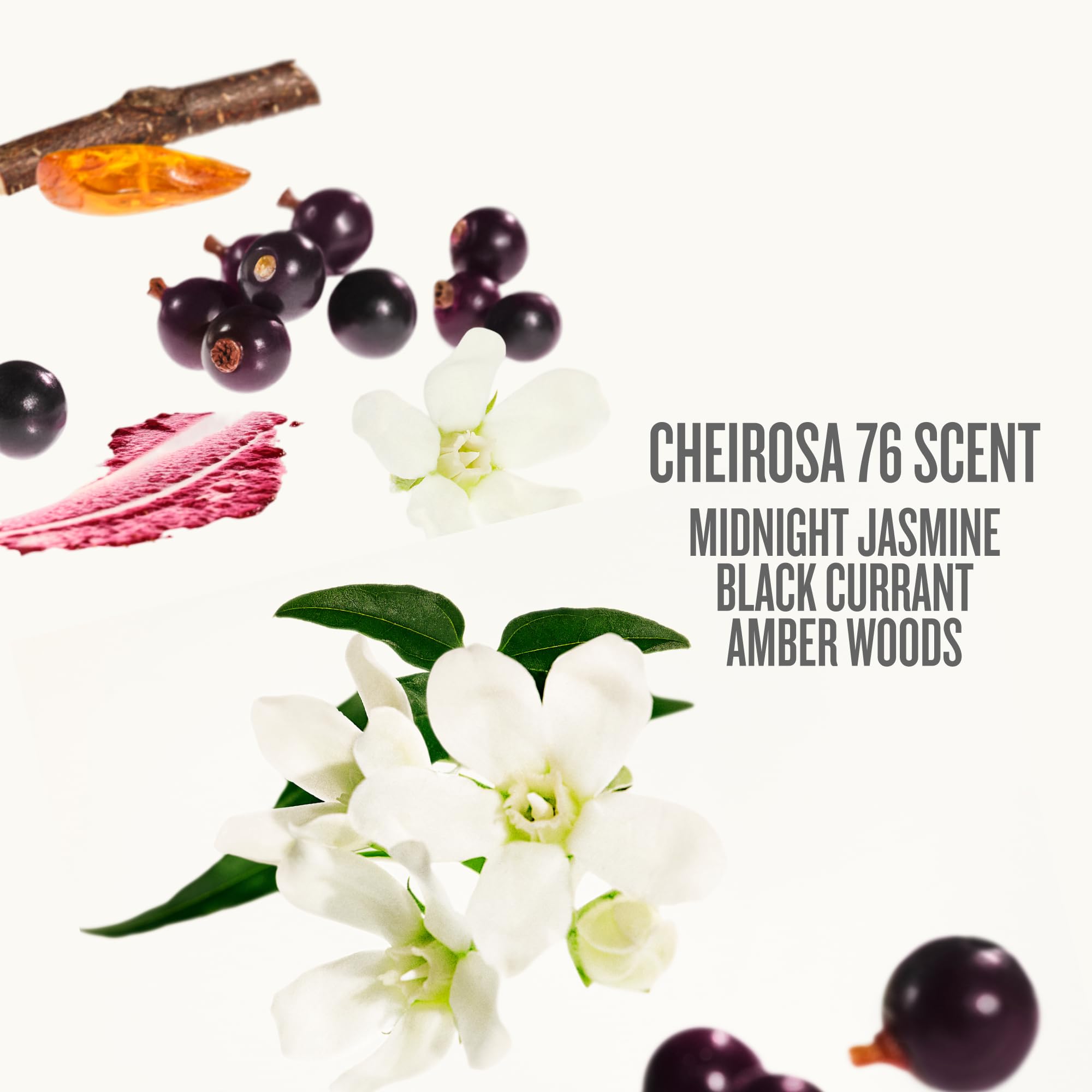 Sol de Janeiro Cheirosa 76 amber fragrance close-up reveals midnight jasmine and freesia.