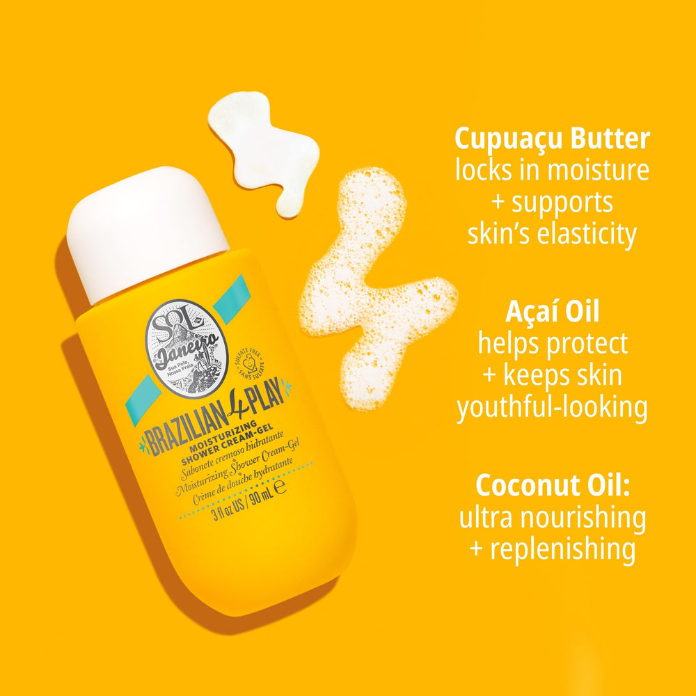 Sol de Janeiro fragrance dry vanilla-salted-caramel-sandalwood image suggests warm, creamy finish for cozy routines