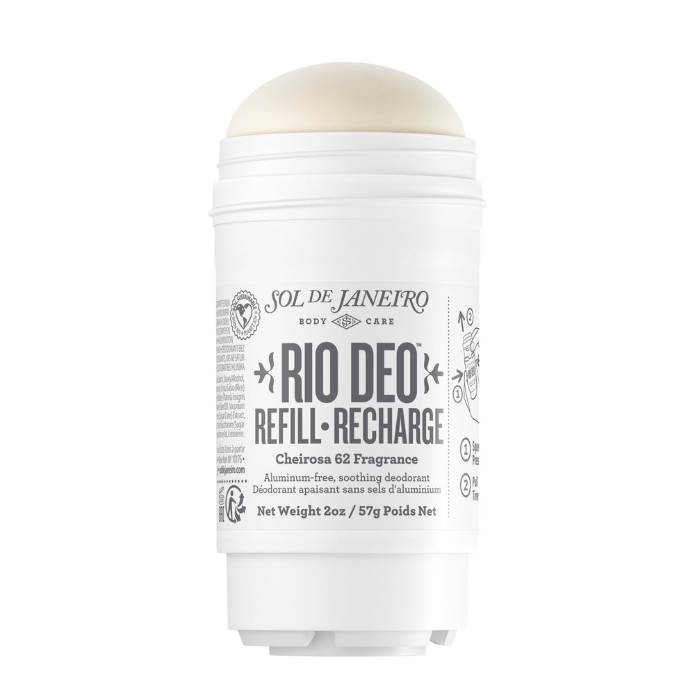 Sol de Janeiro Rio Deo Cheirosa 62 refill bar packaging showcases eco-friendly design for daily freshness