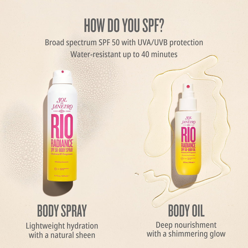 Sol de Janeiro Rio Radiance SPF50 protection for daily sun defense outdoors
