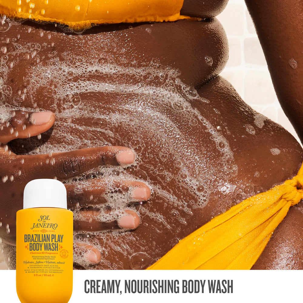 Sol de Janeiro Travel bag kit contents for organized on-the-go skincare.