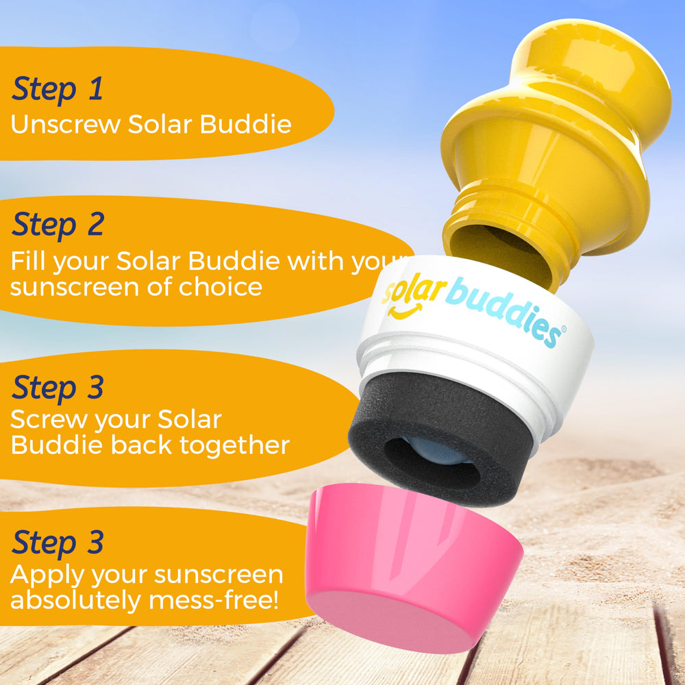 Solar Buddies kids-use-friendly design supports smoother sunscreen routines.
