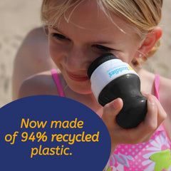 Solar Buddies Sunscreen Applicator in travel size used by families on trips