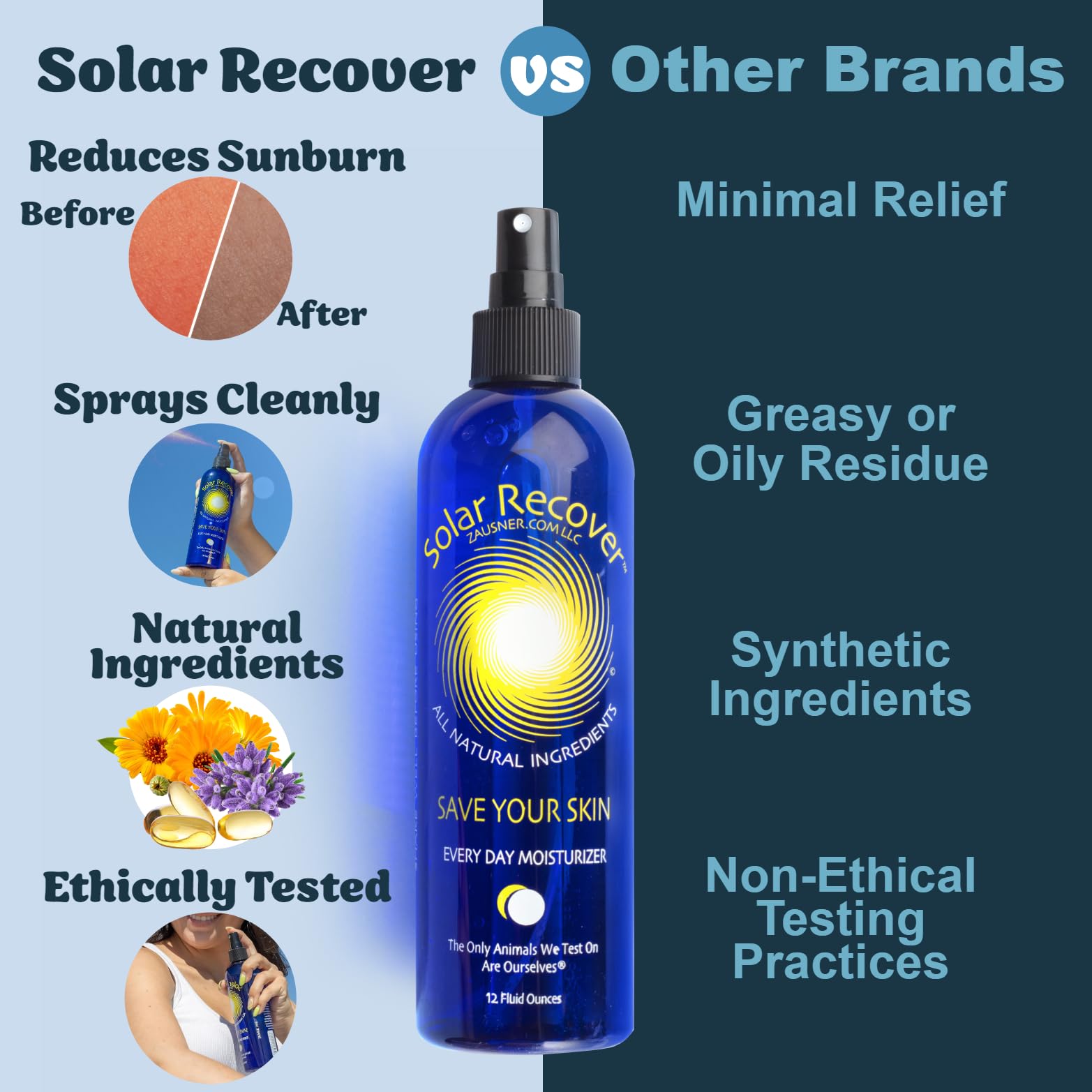 Solar Recover non-greasy after-sun care ideal for quick refresh.
