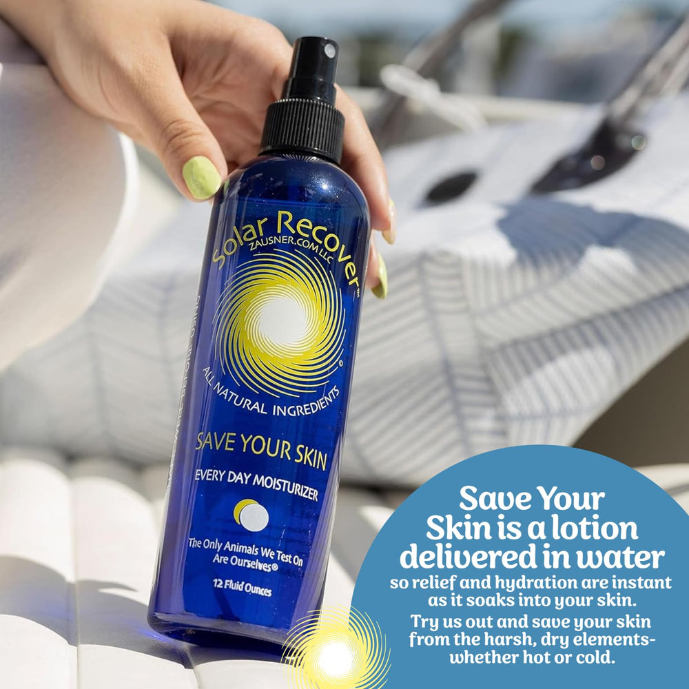 Solar Recover vitamin E nourishment spray for radiant, healthy-looking skin.