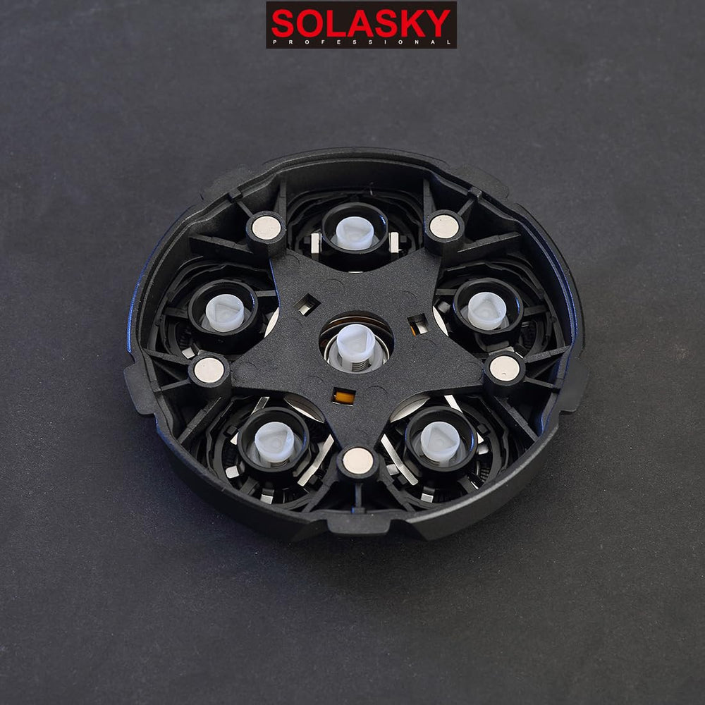 SOLASKY ergonomic replacement head adapts to facial contours for reduced irritation