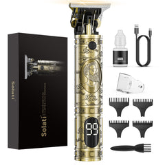 Solati hair clippers with LCD display provide real-time battery status for quick grooming sessions