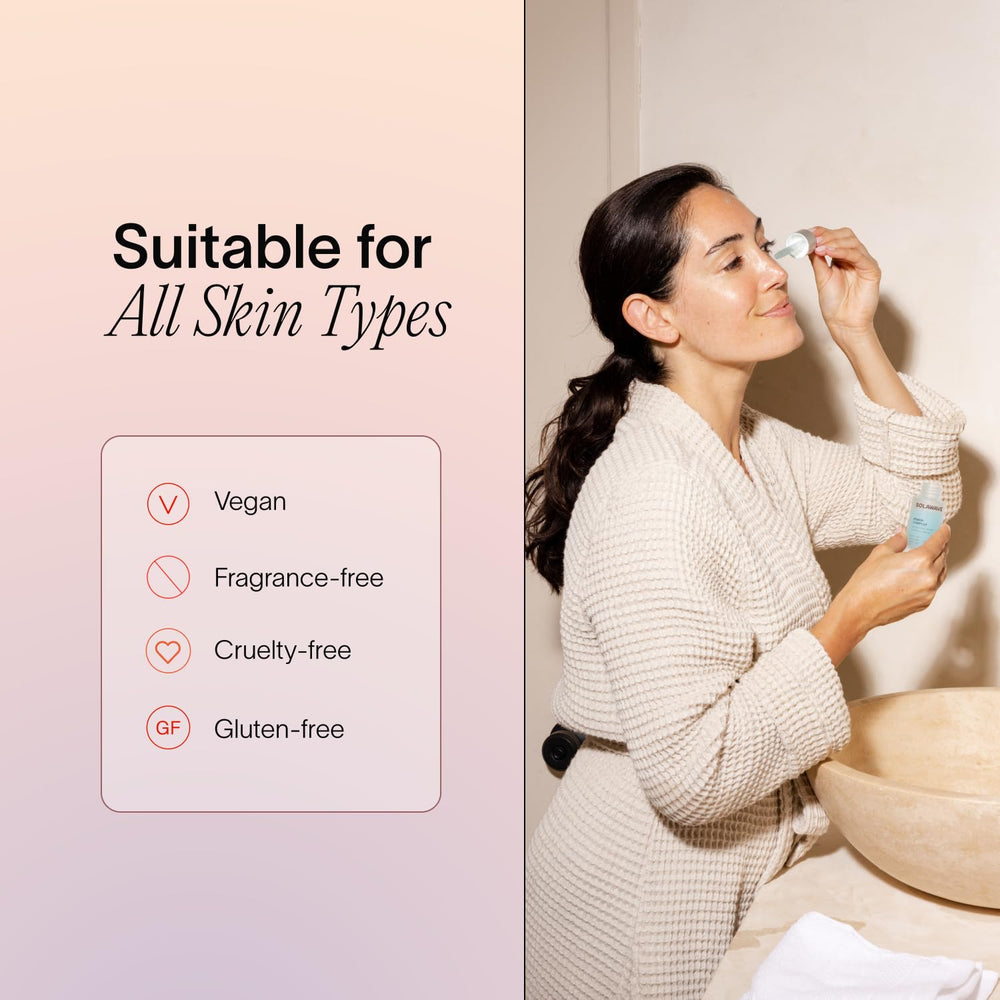 Solawave Renew Complex packaging stresses fragrance-free formula and device compatibility.