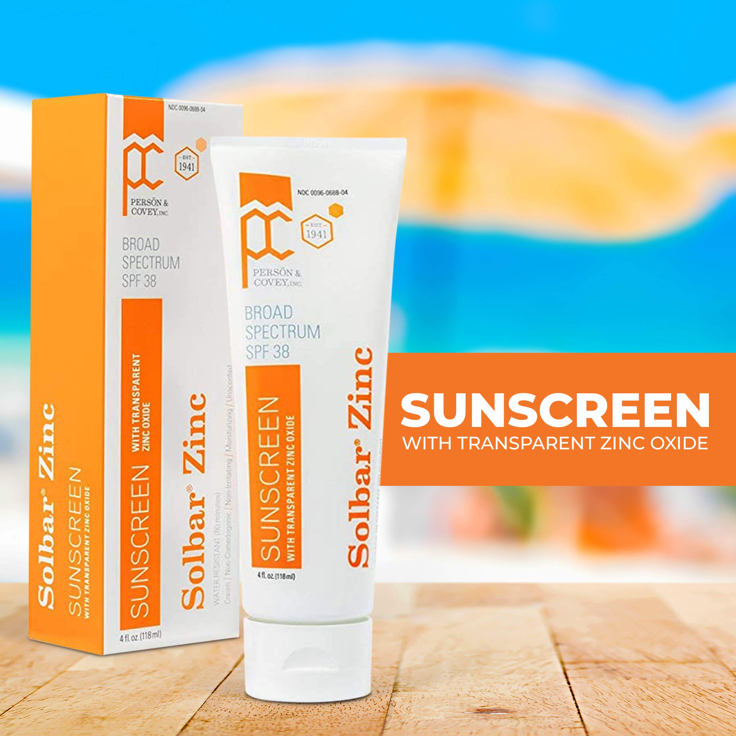 Solbar Sunscreen Zinc Unscented Cream texture close-up showing transparent, oil-free finish.
