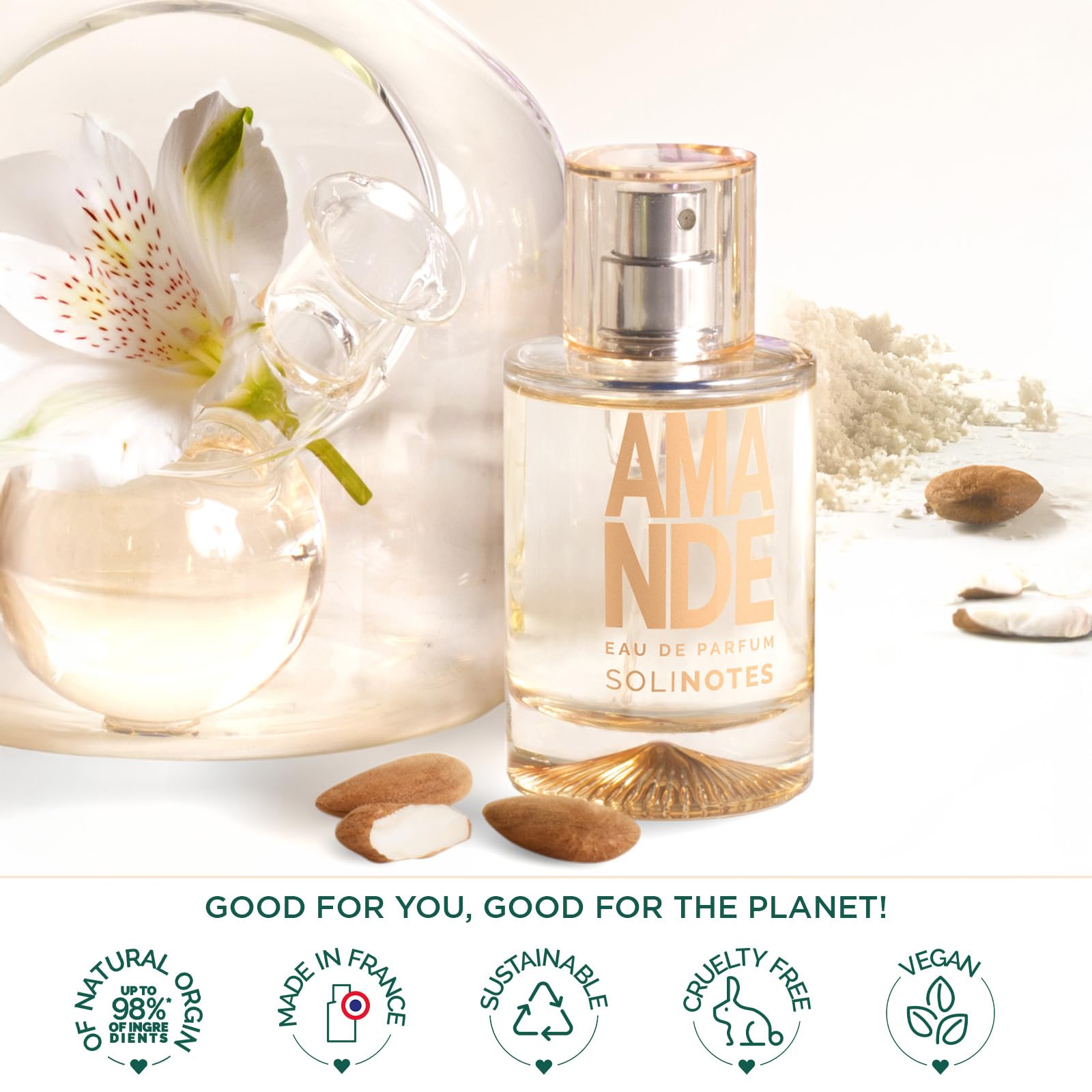 Solinotes Almond fragrance note swatch reveals almond and jasmine balance