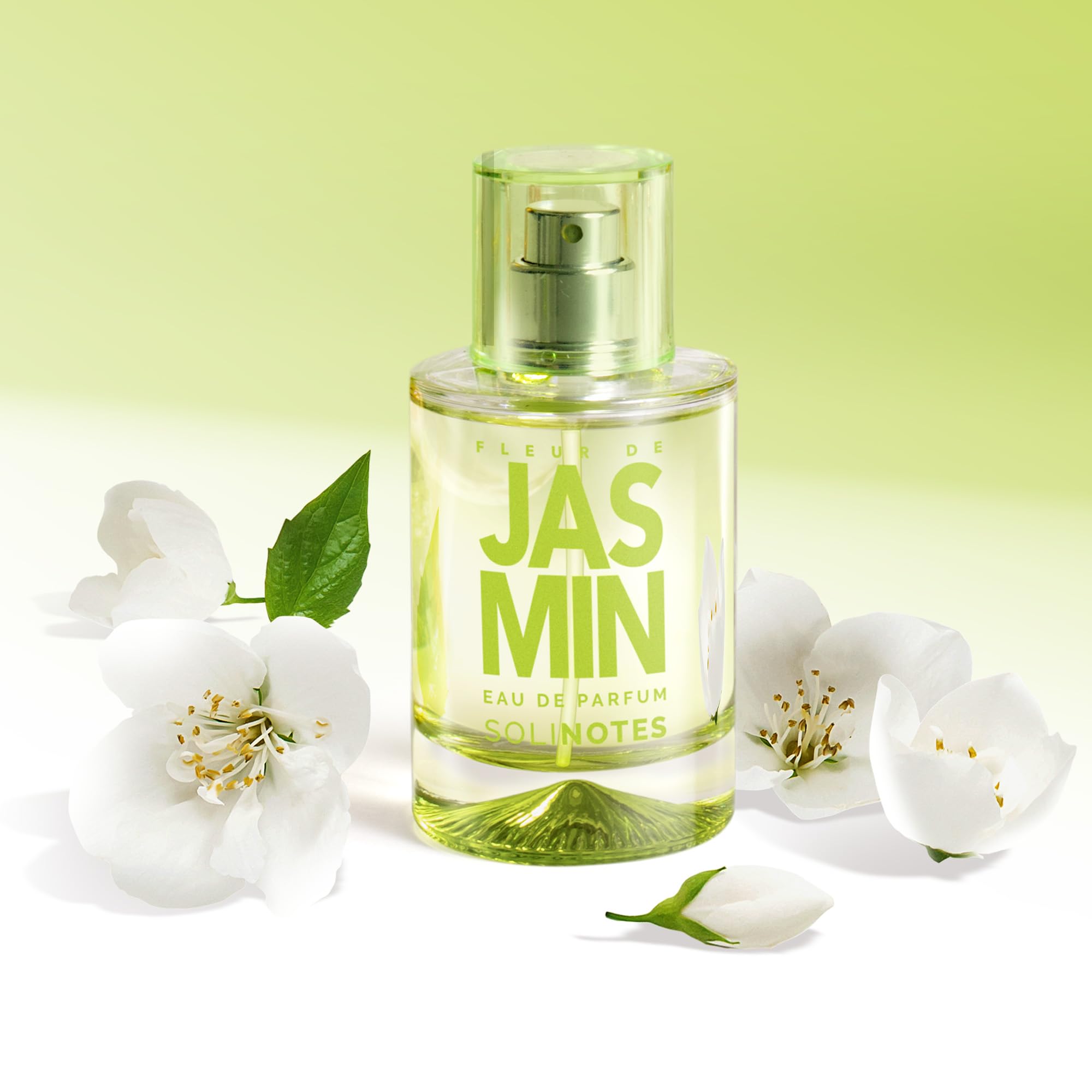 Solinotes Jasmine Flower bottle closeup showing elegant design