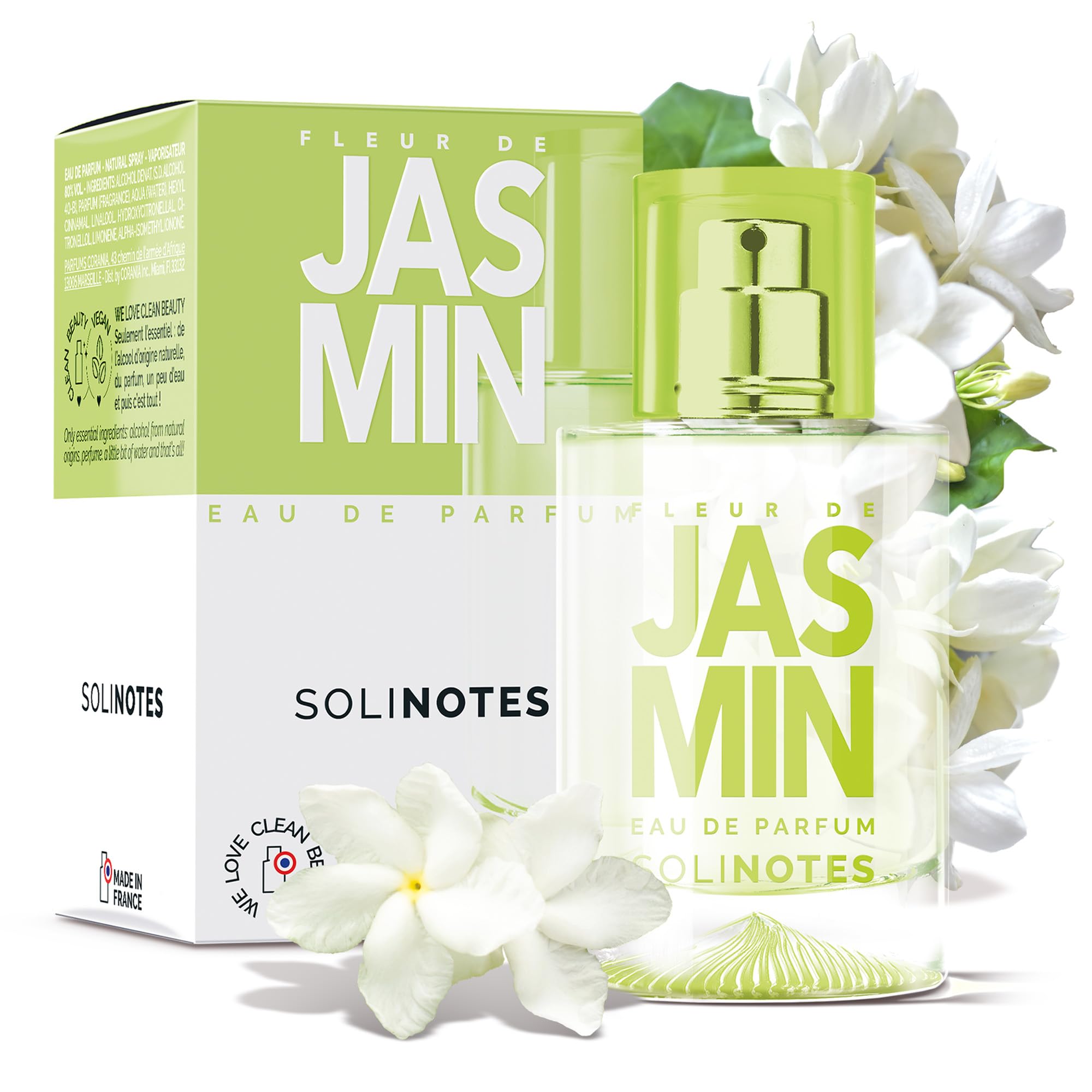 Solinotes Jasmine Flower EDP bottle for unisex daily confidence