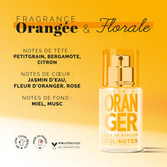 Solinotes Orange Blossom application demonstrates easy, light wear for daytime use.
