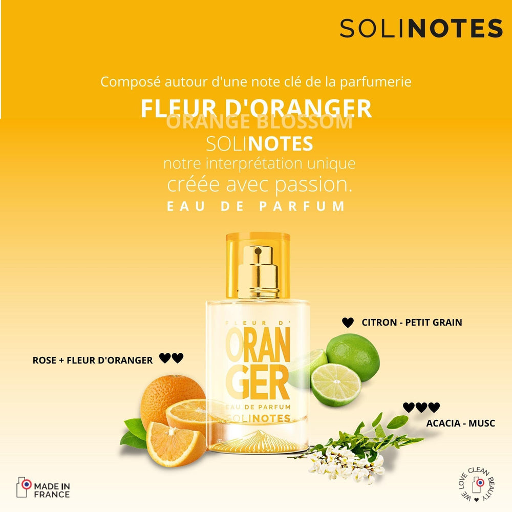 Solinotes Orange Blossom floral motif close-up highlights delicate notes