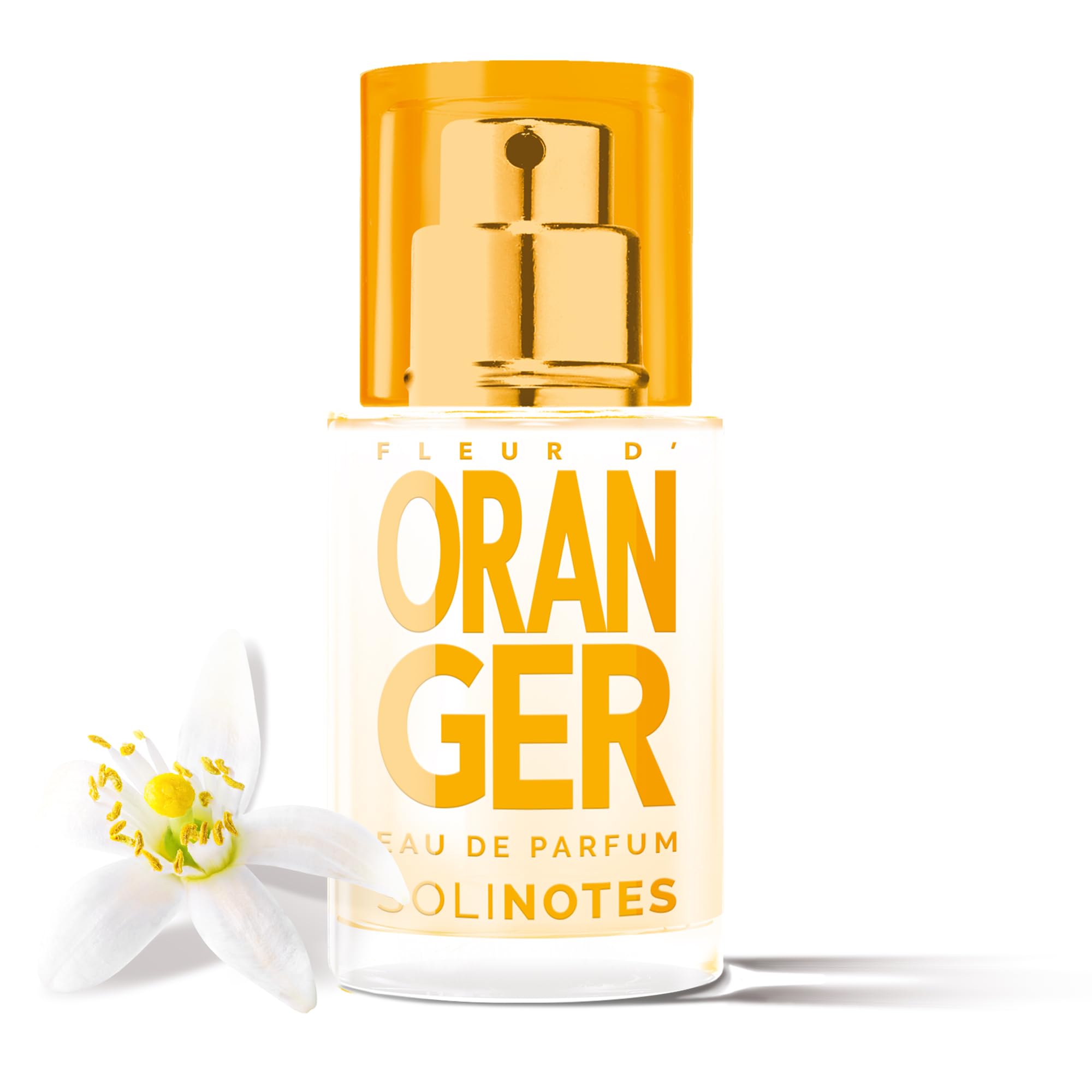 Solinotes Orange Blossom packaging emphasizes gift-ready, French vegan perfume.