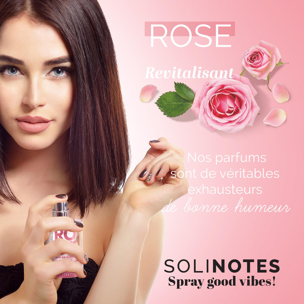 Solinotes Rose packaging front shows brand elegance and sustainability