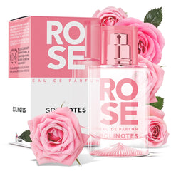 Solinotes Rose perfume bottle with premium packaging for daily elegance