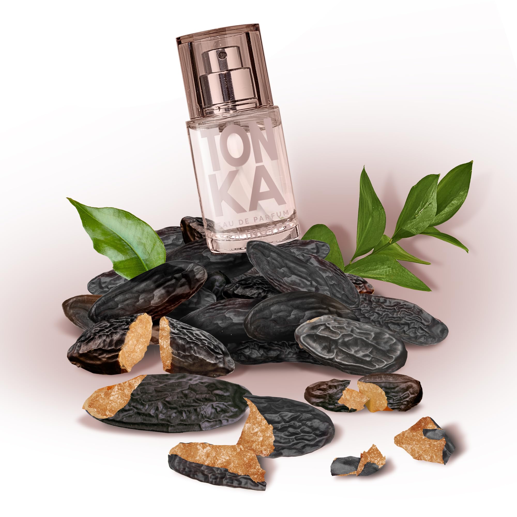 Solinotes Tonka vegan fragrance bottle highlights cruelty-free, clean ingredients