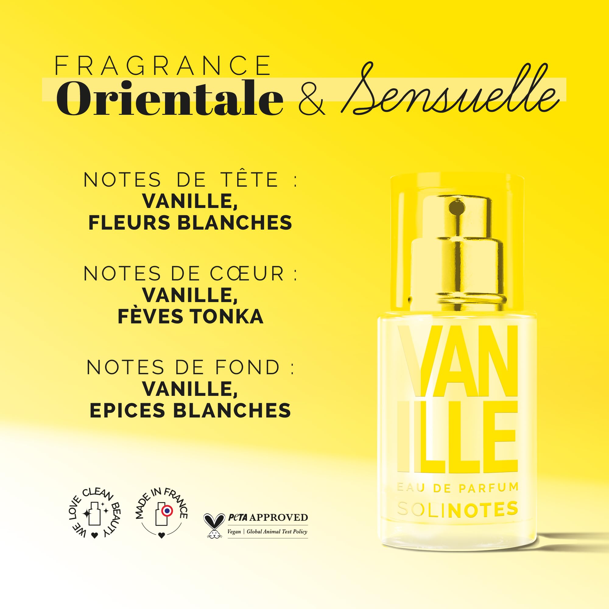 Solinotes Vanilla cap-detail; compact bottle for on-the-go refresh.
