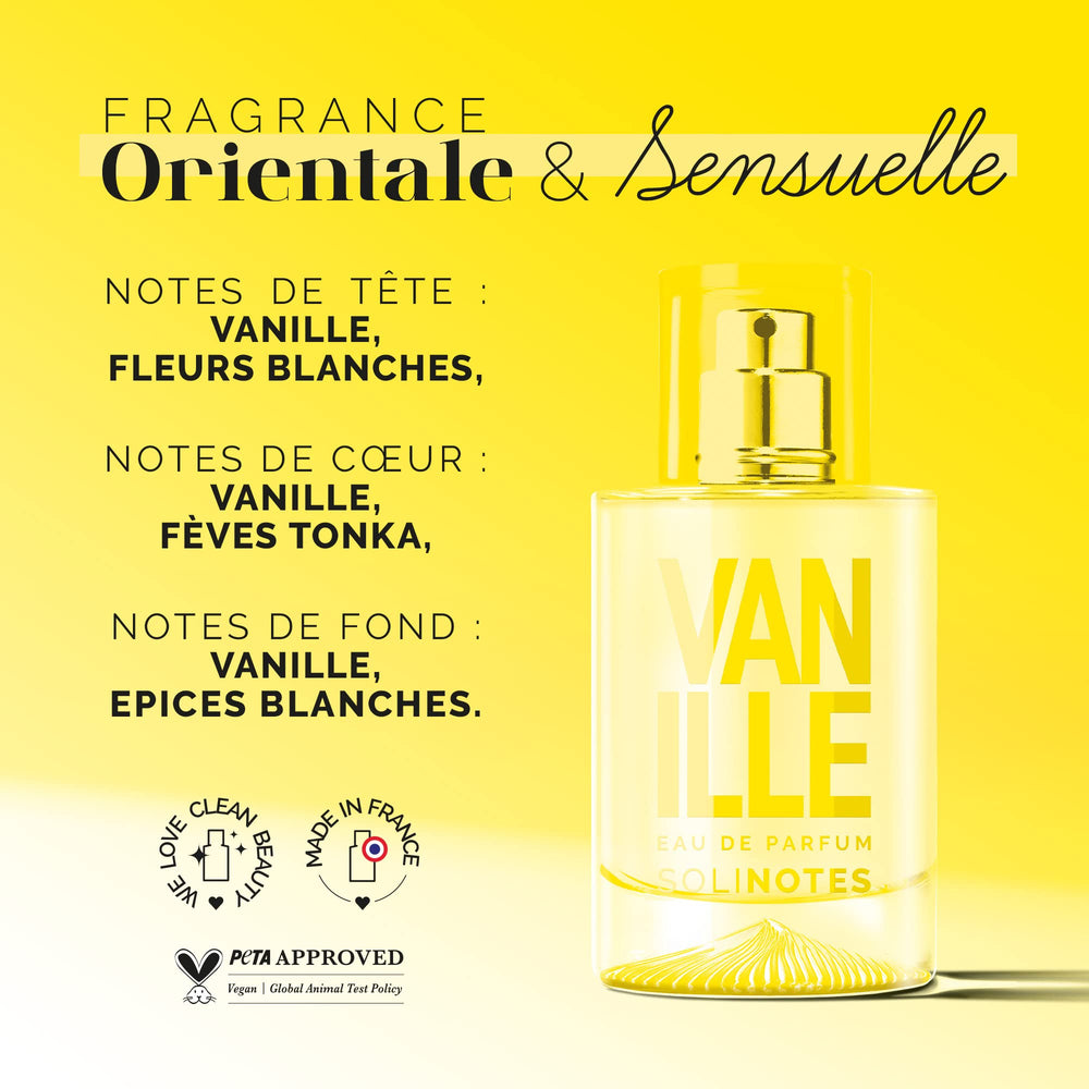 Solinotes Vanilla perfume dispensing shot suggests easy, even application for daily fragrance routine.